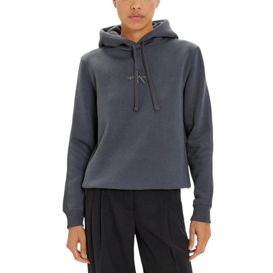 Calvin Klein Jeans Gray Cotton Hoody