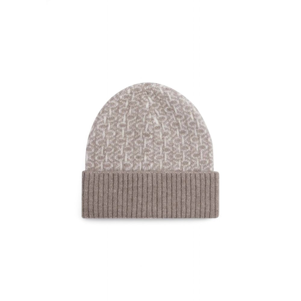 Calvin Klein Beige Alpaca Leather Caps Baseball Hat $147.00 Calvin Klein Luzworld