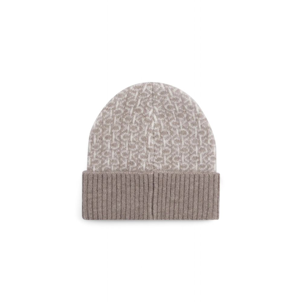 Calvin Klein Beige Alpaca Leather Caps Baseball Hat $147.00 Calvin Klein Luzworld