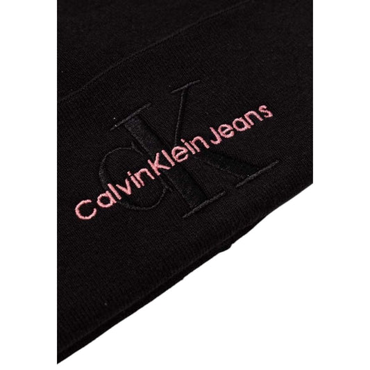 Calvin Klein Jeans Black Cotton Caps Baseball Hat
