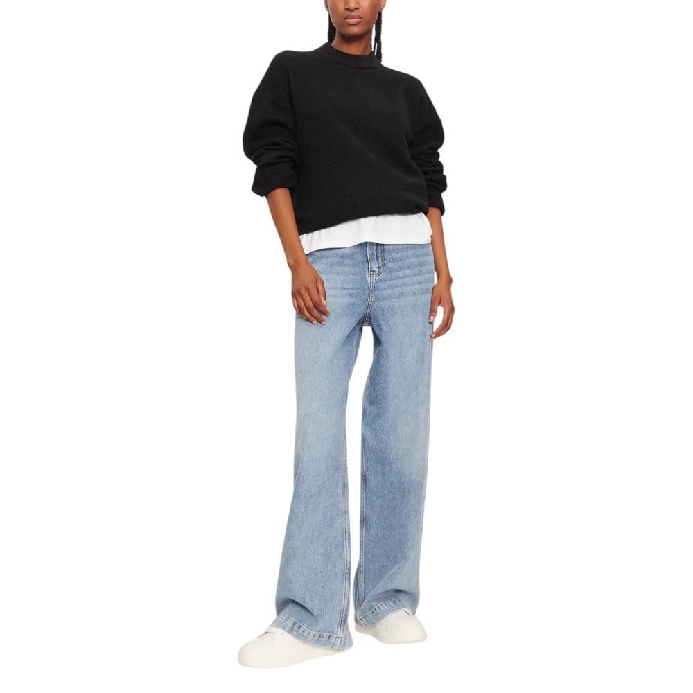 Calvin Klein Jeans Black Polyester Sweater $222.00 Calvin Klein Jeans Luzworld