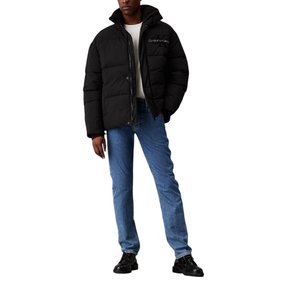 Calvin Klein Jeans Black Recycled Polyamide Jackets & Coat