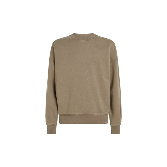 Calvin Klein Jeans Beige Cotton Sweatshirt