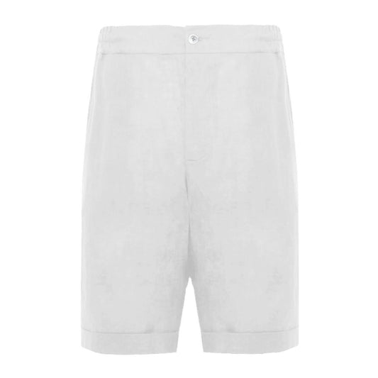 Alpha Studio White Linen Short $256.00 Alpha Studio Luzworld