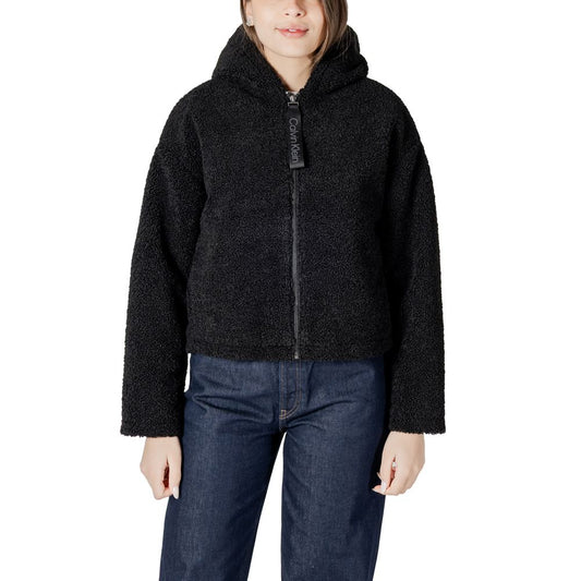 Calvin Klein Jeans Black Polyester Coat