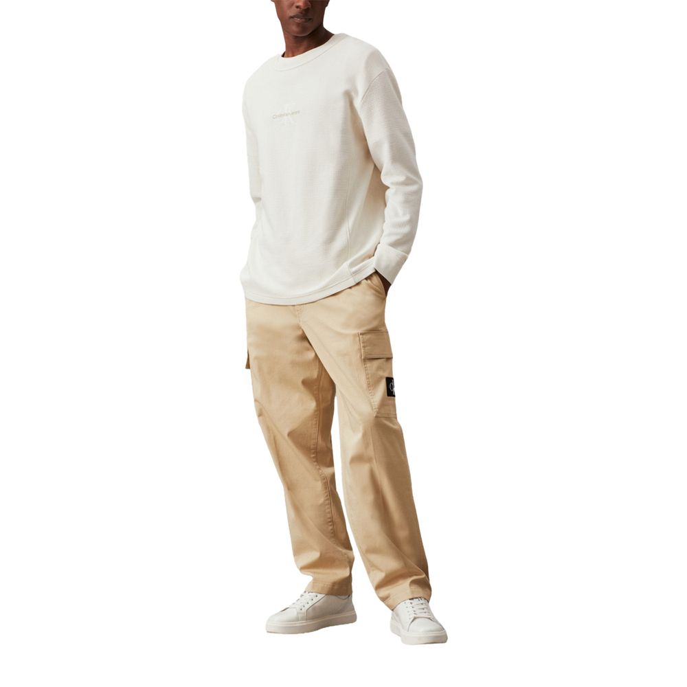 Calvin Klein Beige Cotton Pant $189.00 Calvin Klein Luzworld