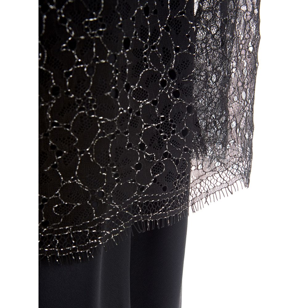 Lardini Elegant Black Nylon Dress $741.00 Lardini Luzworld