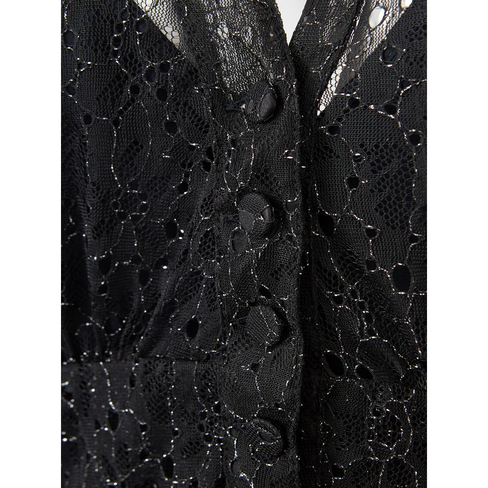 Lardini Elegant Black Nylon Dress $741.00 Lardini Luzworld