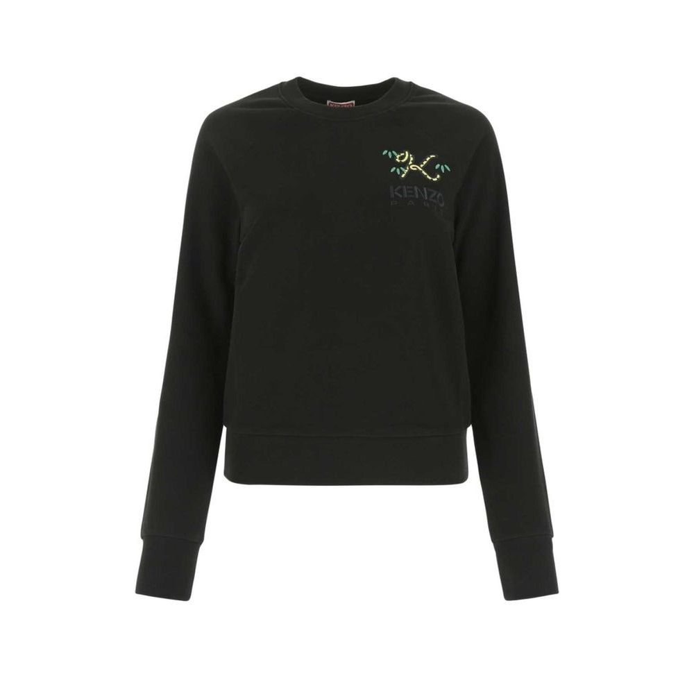 Kenzo Black Cotton Sweater $232.00 Kenzo Luzworld