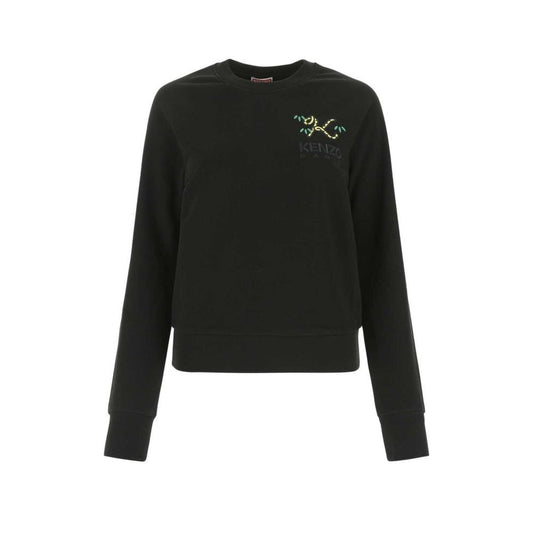 Kenzo Black Cotton Sweater $232.00 Kenzo Luzworld