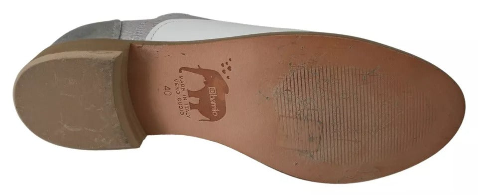 EBARRITO Multicolor Leather Slip-on Loafers Shoes