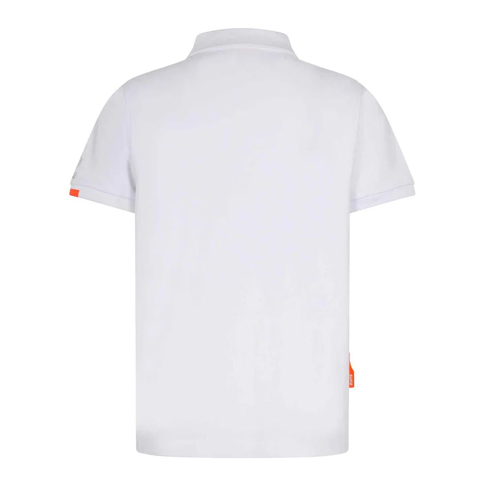 Suns White Cotton Polo Shirt $157.00 Suns Luzworld