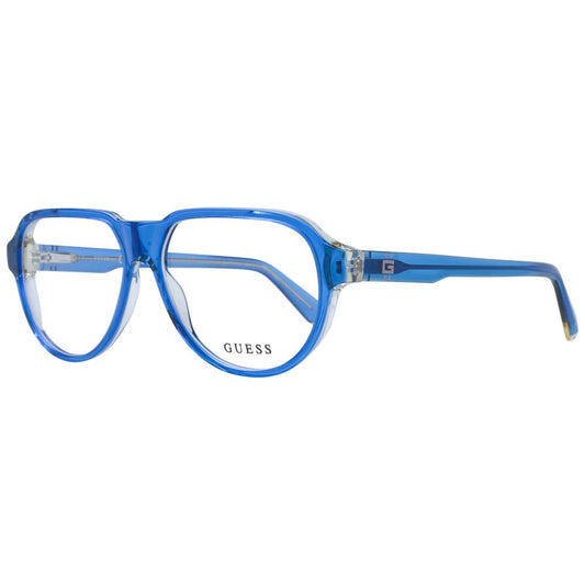 Guess Blue Men Glasses Frame $226.00 Guess Luzworld