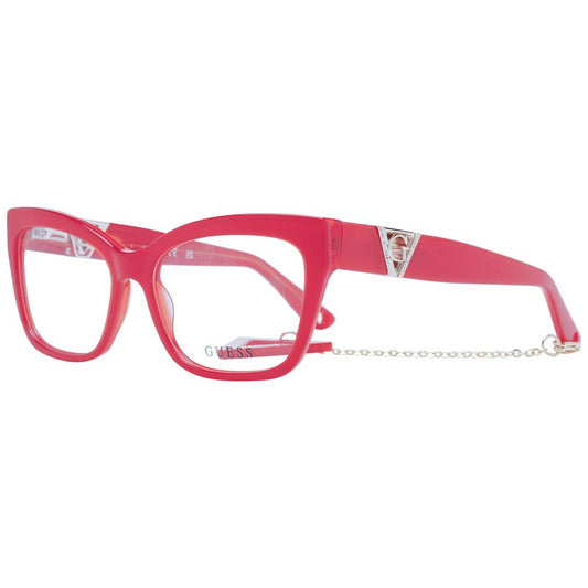 Guess Red Women Glasses Frame $469.00 Guess Luzworld