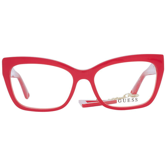 Guess Red Women Glasses Frame $469.00 Guess Luzworld