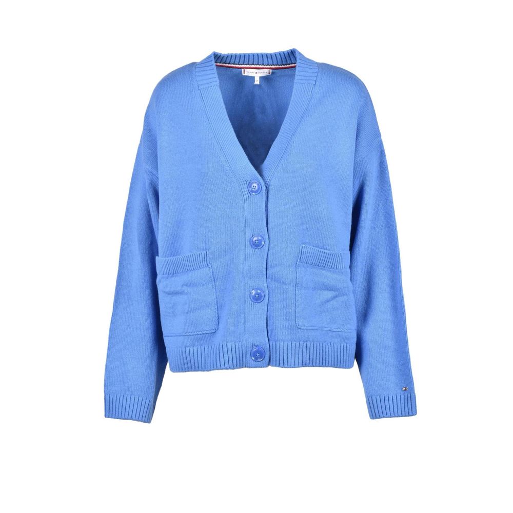 Tommy Hilfiger Blue Cotton Cardigan $518.00 Tommy Hilfiger Luzworld