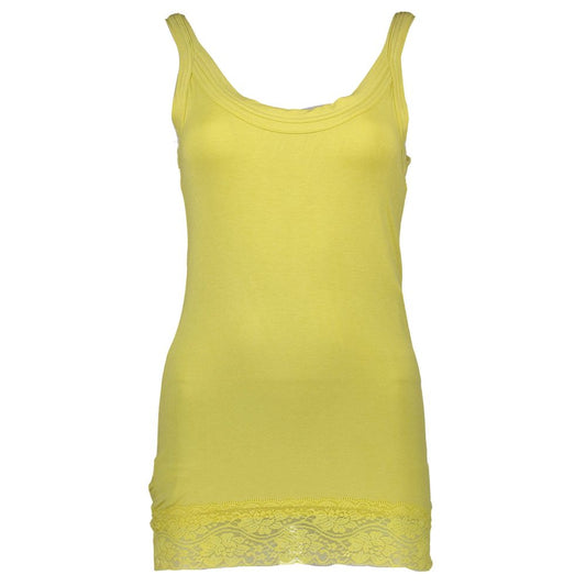 Silvian Heach Yellow Cotton Women Top $156.00 Silvian Heach Luzworld