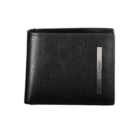 Calvin Klein Black Eco Leather Men Wallet $208.00 Calvin Klein Luzworld
