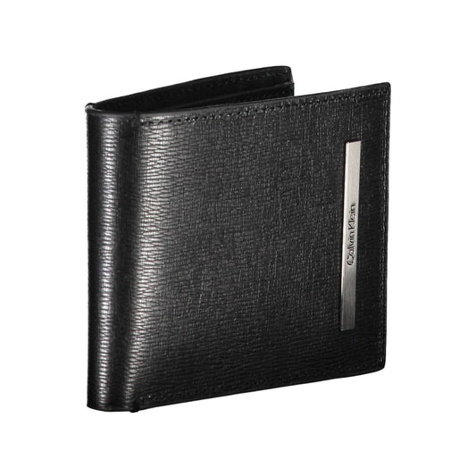 Calvin Klein Black Eco Leather Men Wallet $208.00 Calvin Klein Luzworld