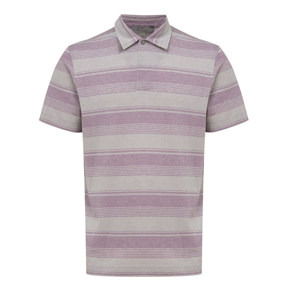 Canali Gray Cotton Polo Shirt $832.00 Canali Luzworld