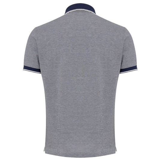 Canali Blue Cotton Polo Shirt $832.00 Canali Luzworld