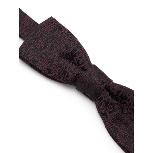 Dolce & Gabbana Black Silk Bowty