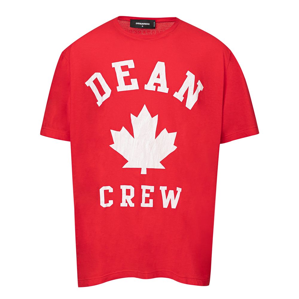 Dsquared² Red Cotton T-Shirt $577.00 Dsquared² Luzworld