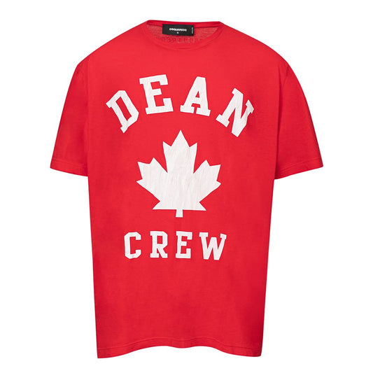 Dsquared² Red Cotton T-Shirt $577.00 Dsquared² Luzworld