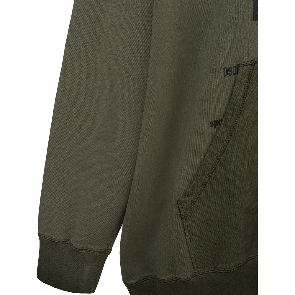 Dsquared² Green Cotton Hoody $888.00 Dsquared² Luzworld