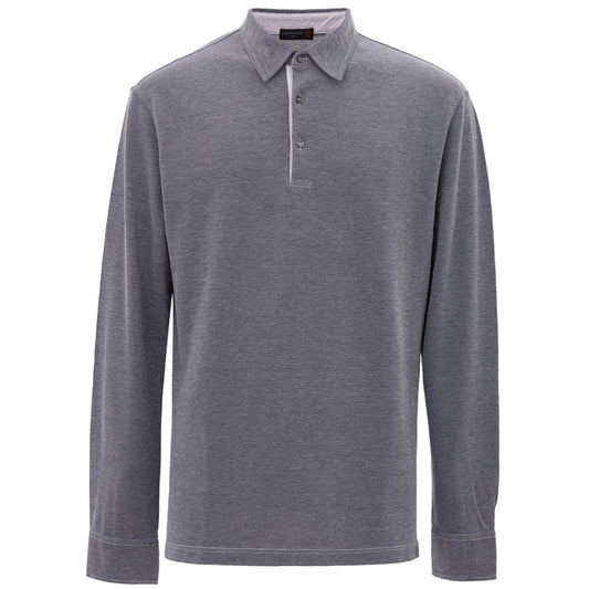 Corneliani Blue Cotton Polo Shirt $646.00 Corneliani Luzworld