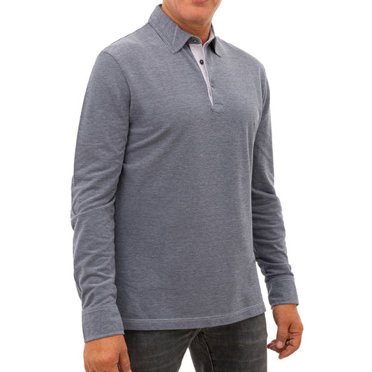 Corneliani Blue Cotton Polo Shirt $646.00 Corneliani Luzworld