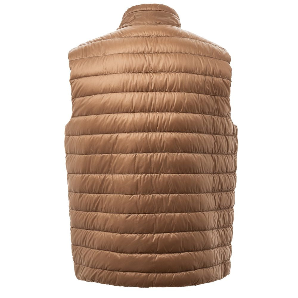 Herno Brown Polyamide Sleveless Jacket $897.00 Herno Luzworld