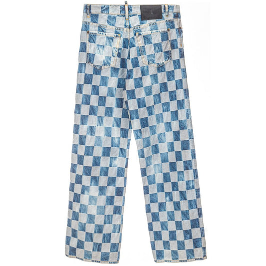 Dsquared² Blue Cotton Relaxed Fit Jean $1392.00 Dsquared² Luzworld