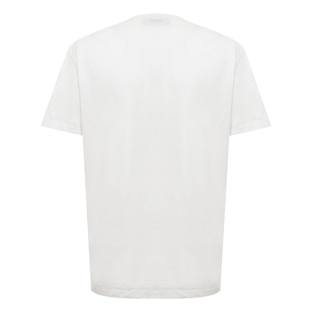 Dsquared² Chic White Cotton Staple Tee $570.00 Dsquared² Luzworld
