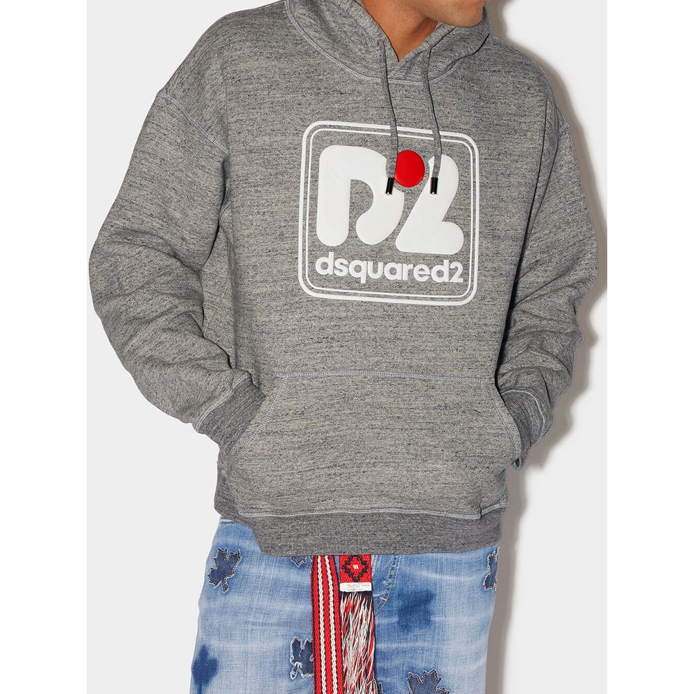 Dsquared² Gray Cotton Hoody $1162.00 Dsquared² Luzworld