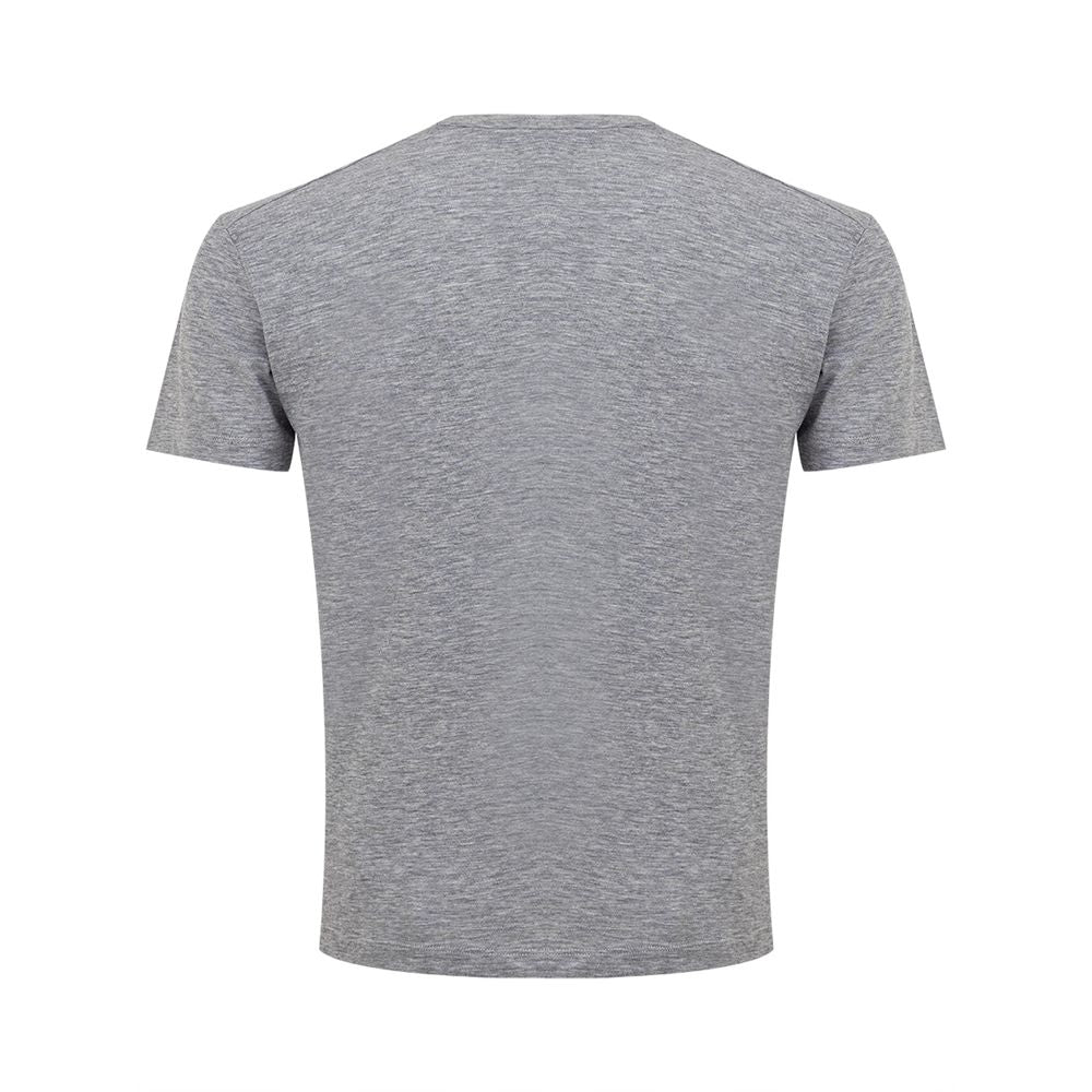 Dsquared² Sleek Gray Cotton Tee for Stylish Men $756.00 Dsquared² Luzworld