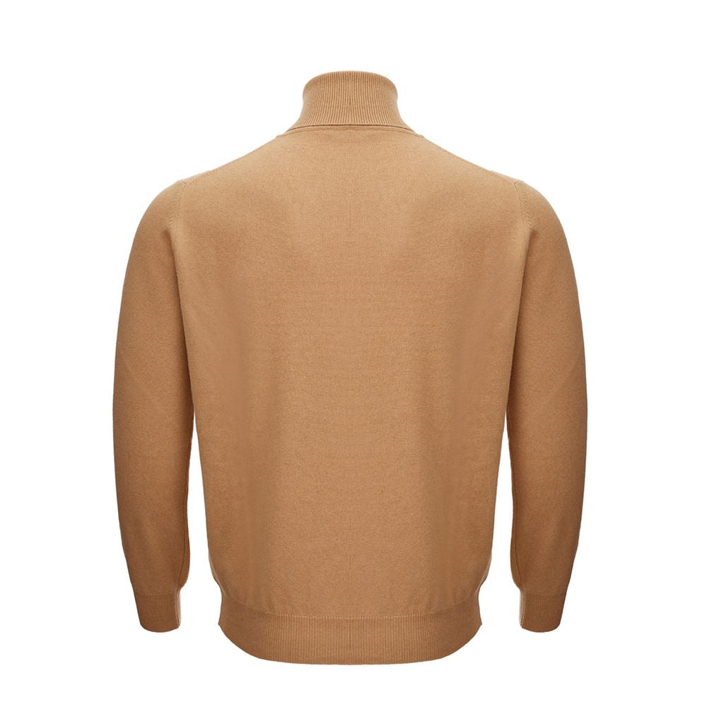 KANGRA Elegant Woolen Brown Sweater for Men $552.00 KANGRA Luzworld