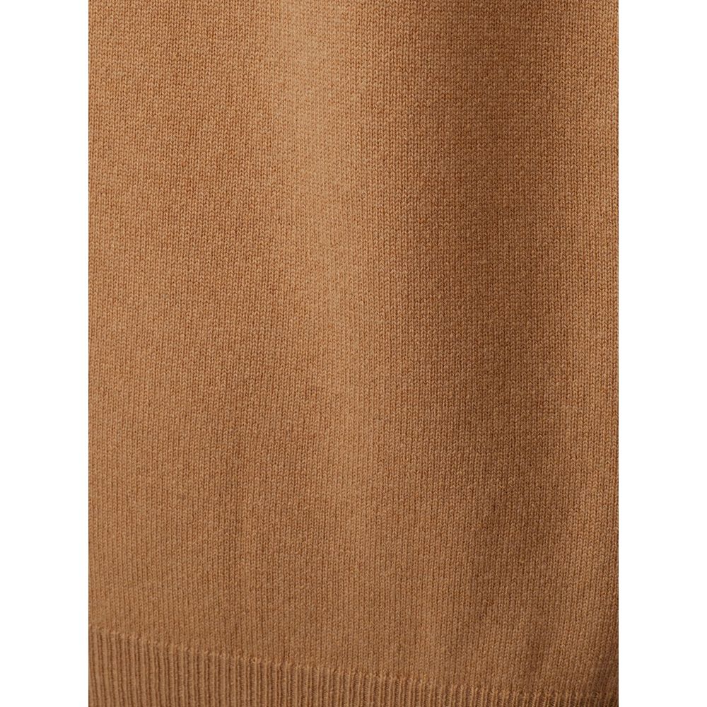 KANGRA Elegant Woolen Brown Sweater for Men $552.00 KANGRA Luzworld