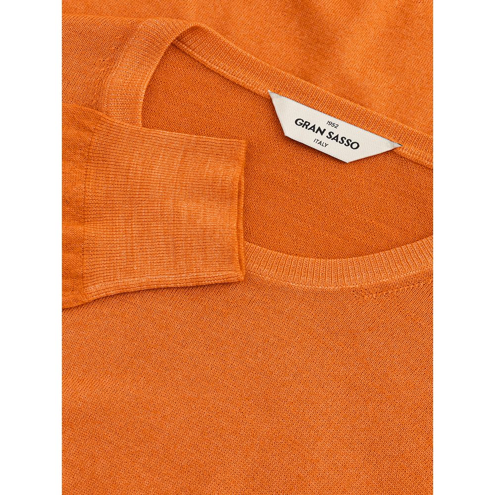 Gran Sasso Orange Wool Sweater $287.00 Gran Sasso Luzworld
