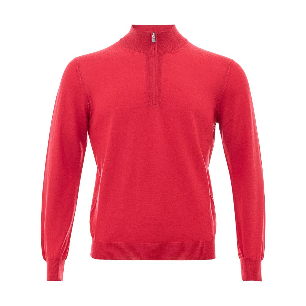 Gran Sasso Elegant Crimson Wool T-Shirt for Men $360.00 Gran Sasso Luzworld