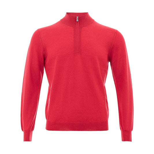 Gran Sasso Elegant Crimson Wool T-Shirt for Men $360.00 Gran Sasso Luzworld