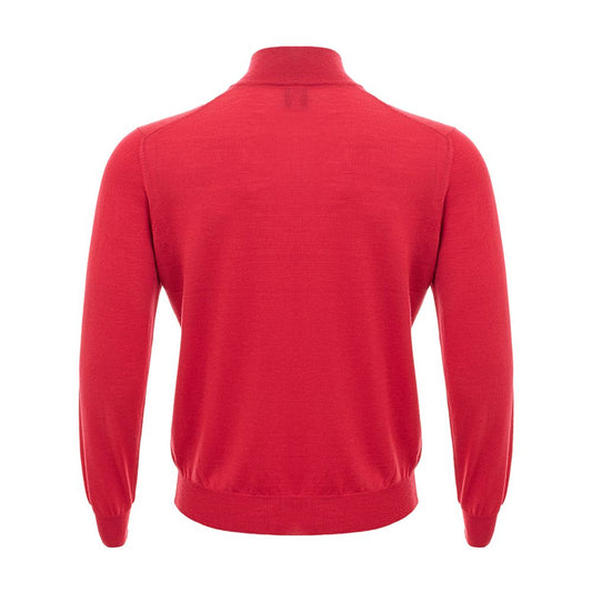 Gran Sasso Elegant Crimson Wool T-Shirt for Men $360.00 Gran Sasso Luzworld