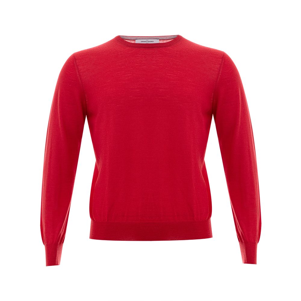 Gran Sasso Elegant Red Wool Sweater for Men $341.00 Gran Sasso Luzworld