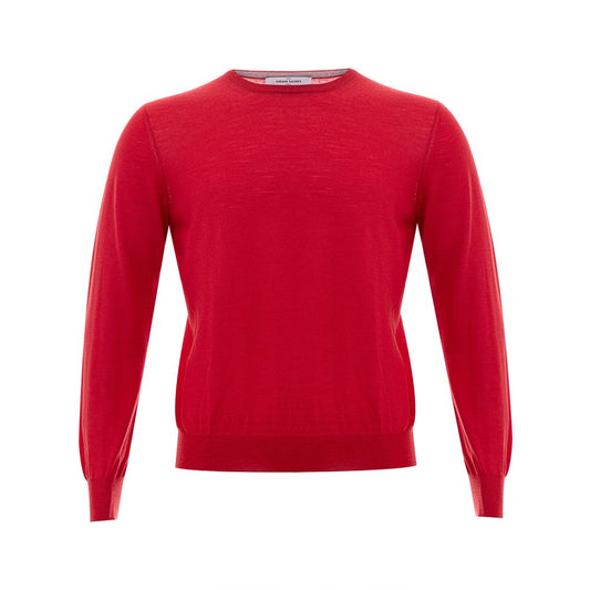 Gran Sasso Elegant Red Wool Sweater for Men $341.00 Gran Sasso Luzworld