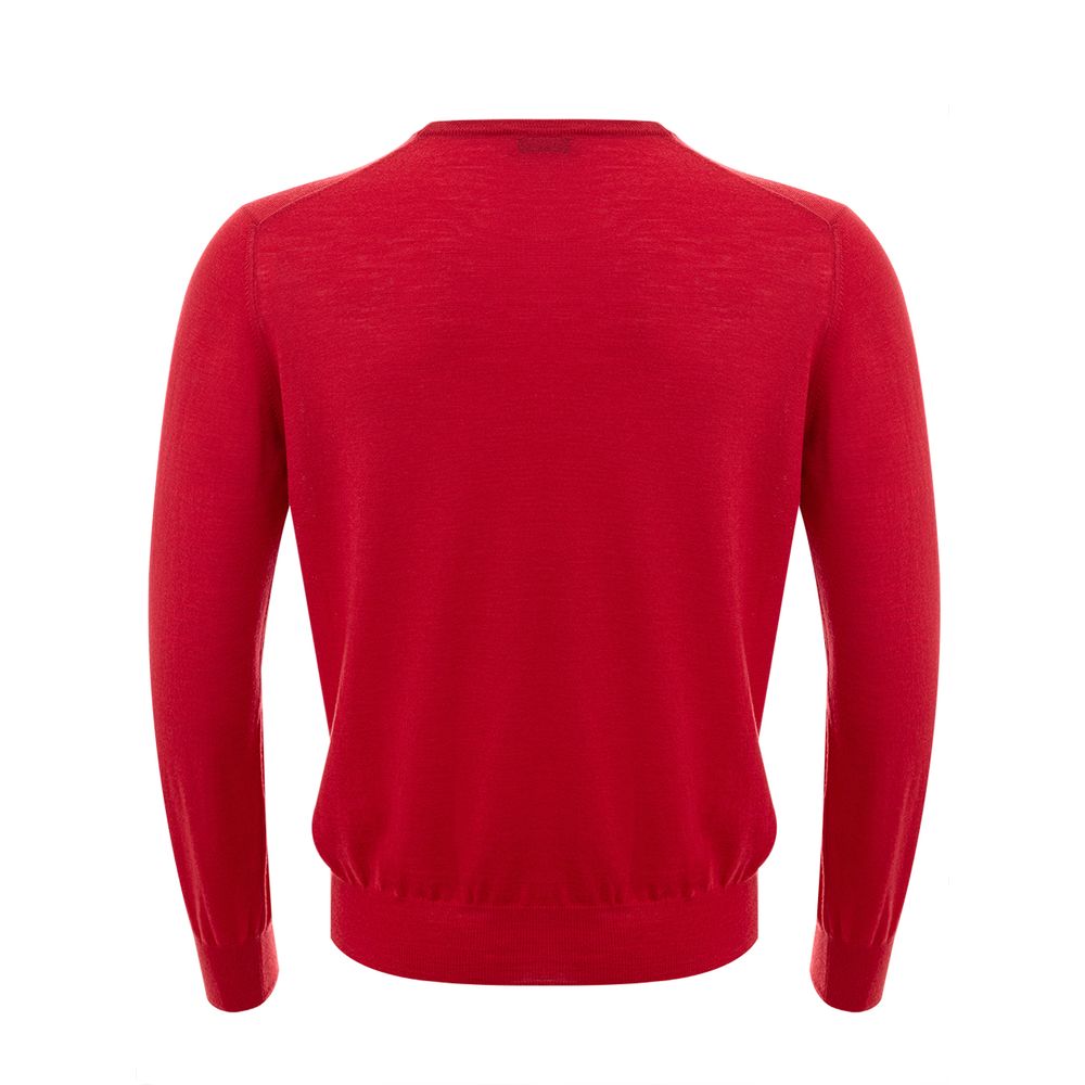 Gran Sasso Elegant Red Wool Sweater for Men $341.00 Gran Sasso Luzworld