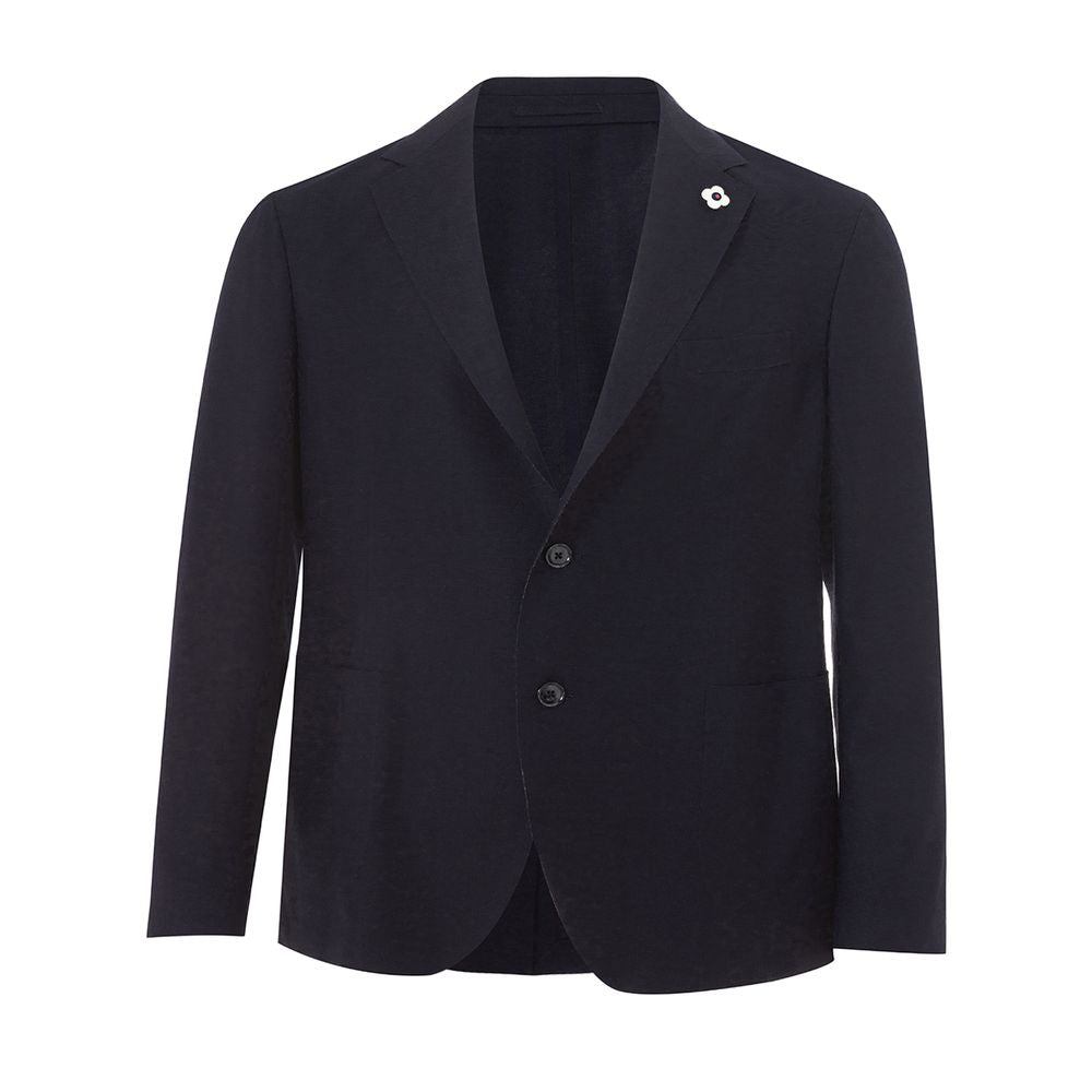 Elegant Blue Cotton Lardini Jacket $1743.00 Lardini Luzworld