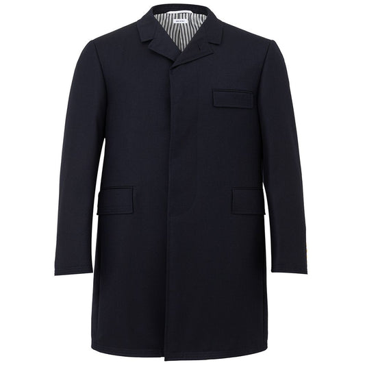 Thom Browne Elegant Wool Jacket in Signature Blue $4585.00 Thom Browne Luzworld