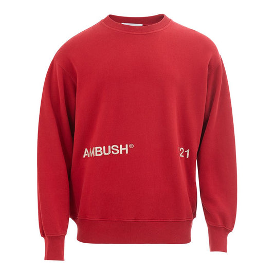 Ambush Elevated Red Cotton Sweater $770.00 Ambush Luzworld