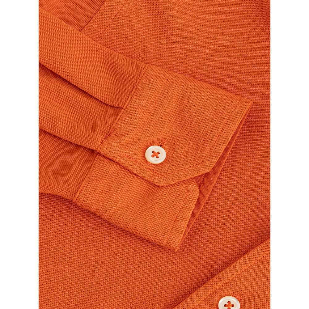 Gran Sasso Elegant Orange Cotton Polo for Men $266.00 Gran Sasso Luzworld