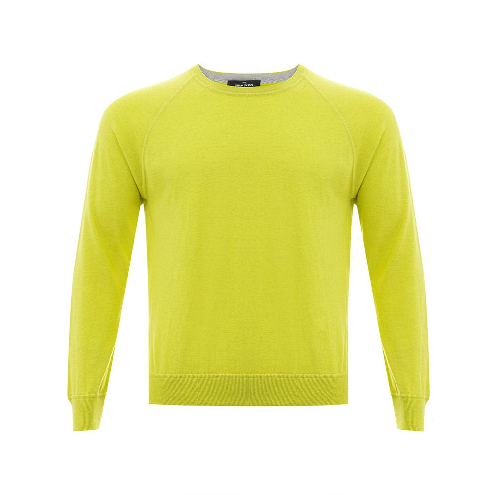 Gran Sasso Sunny Yellow Italian Cotton Sweater $333.00 Gran Sasso Luzworld